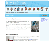Tablet Screenshot of bicycledecals.net